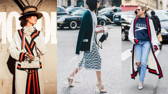 针织开衫搭配连衣裙的叠穿方法,短款浅驼色针织开衫冬季叠穿