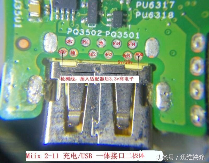笔记本电源插口中间的针,笔记本电源适配器输出有几根线