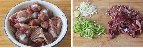 袁厨师爆炒杭椒鸡杂,家常菜刘凯爆炒鸡杂