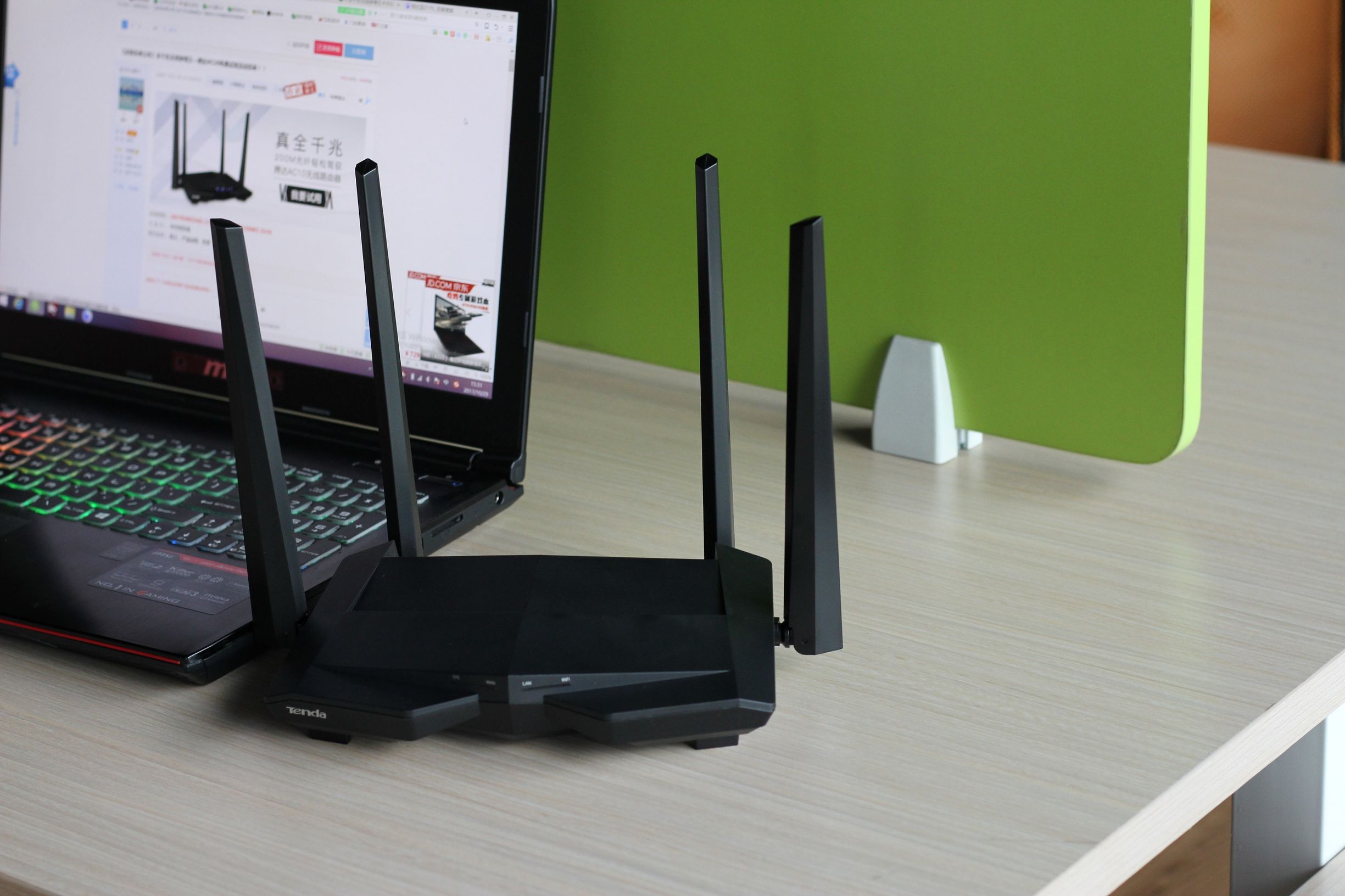 腾达ac10千兆路由器穿墙,腾达ac10与小米4a穿墙效果