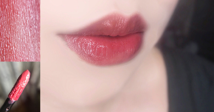 阿玛尼101黑管哑光口红,阿玛尼红管206唇釉深唇试色