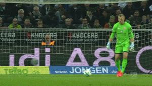 美因茨门将穆勒,美因茨任意球