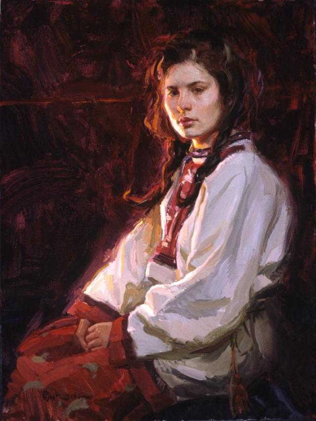 现代油画色彩丰富人物作品,现代艺术油画技法解析