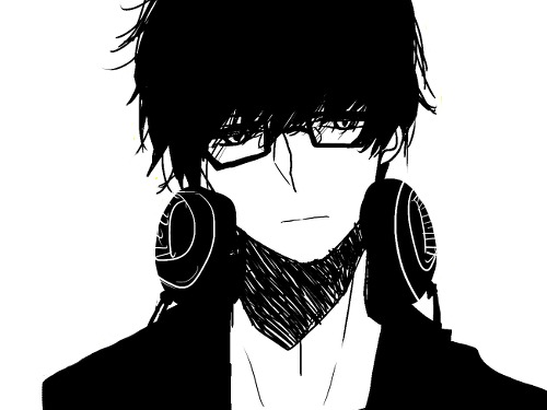 个性白边黑白头像,黑白头像部位头像