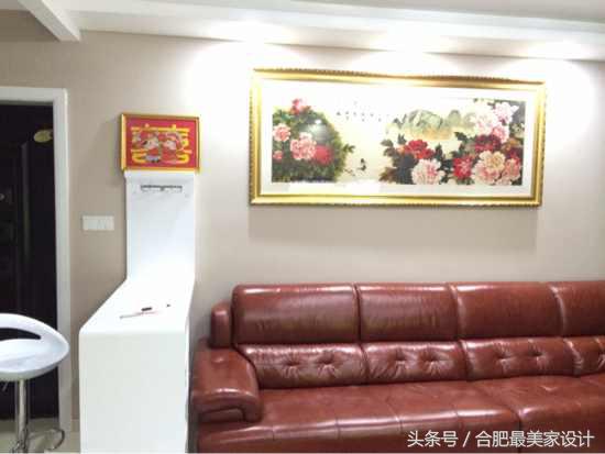 89平现代简约风新家温馨舒适，婆婆却把十字绣挂在客厅，槽多无口