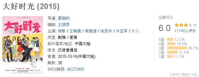 胡歌五部豆瓣评分最高的电视剧,盘点胡歌影视剧最新评分