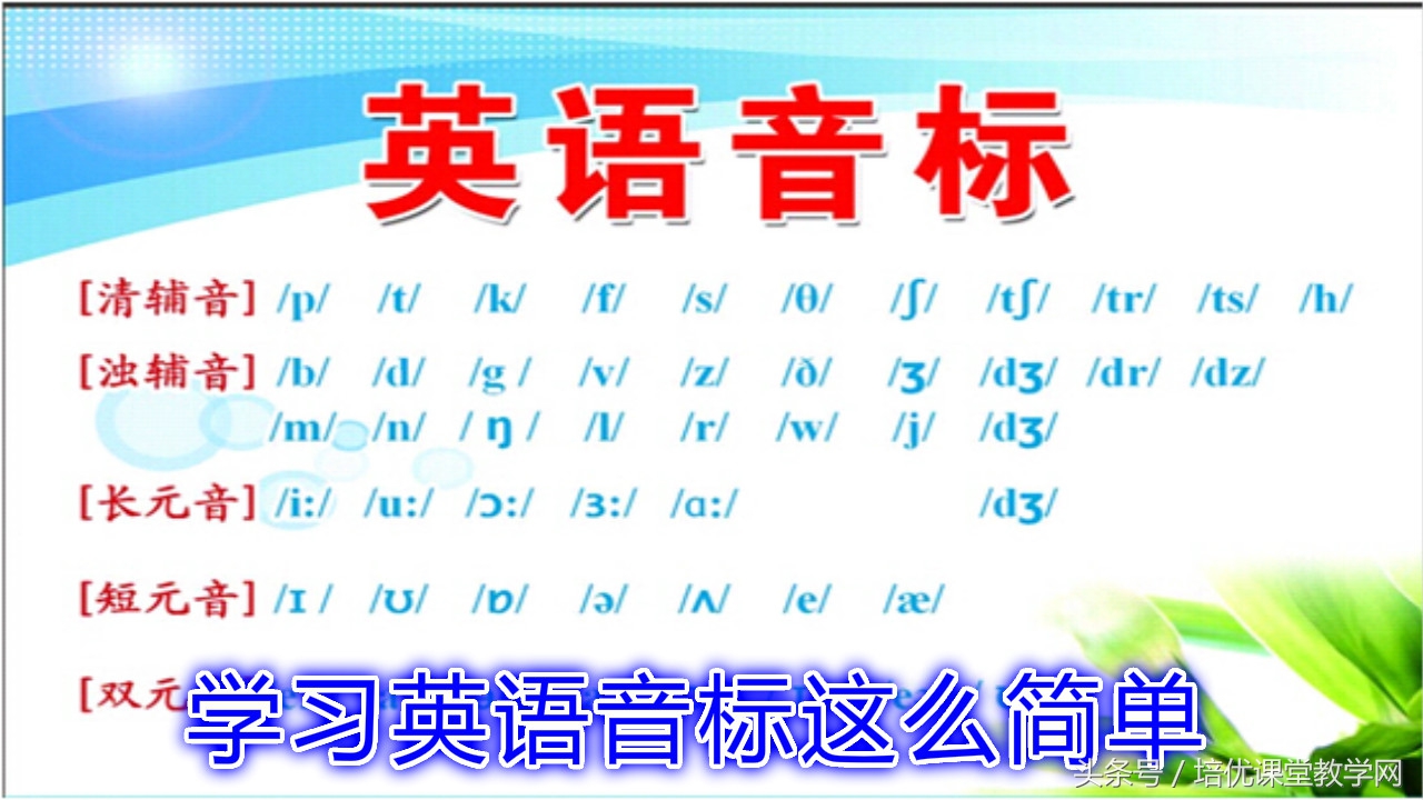 英语音标拼读技巧图解,英语国际音标拼读课程