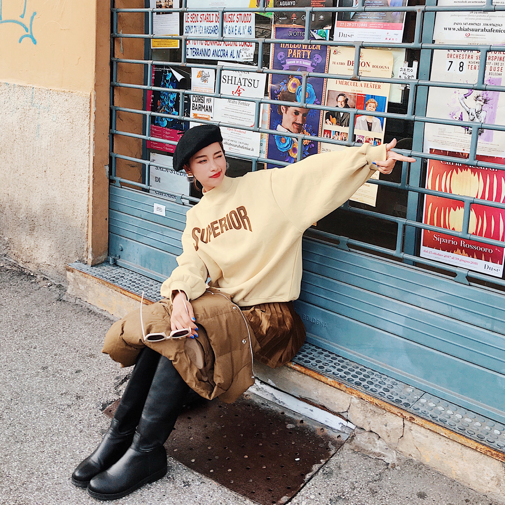 休闲卫衣冬天怎样穿保暖高级感,卫衣集保暖舒适休闲百搭于一身