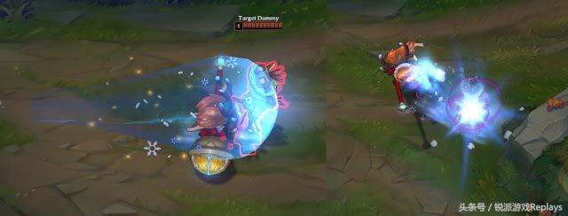 英雄联盟金克丝情人节皮肤视频,冰雪圣诞金克丝