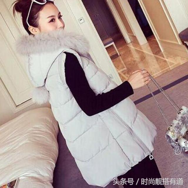 时髦的你值得拥有中长款羽绒马甲,有温度也有风度