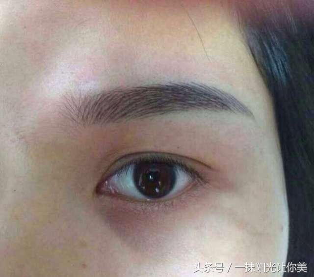 雾状眉纹眉图片,植眉绣眉飘眉