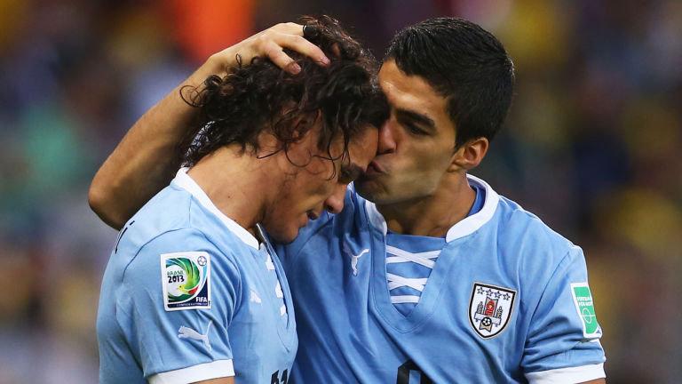 当年苏亚雷斯的悲剧,卡瓦尼和苏亚雷斯照片