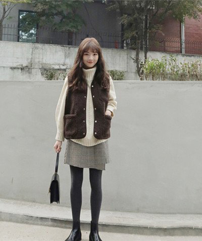 秋冬韩国风穿搭内搭女,韩国冬季穿搭女高级感