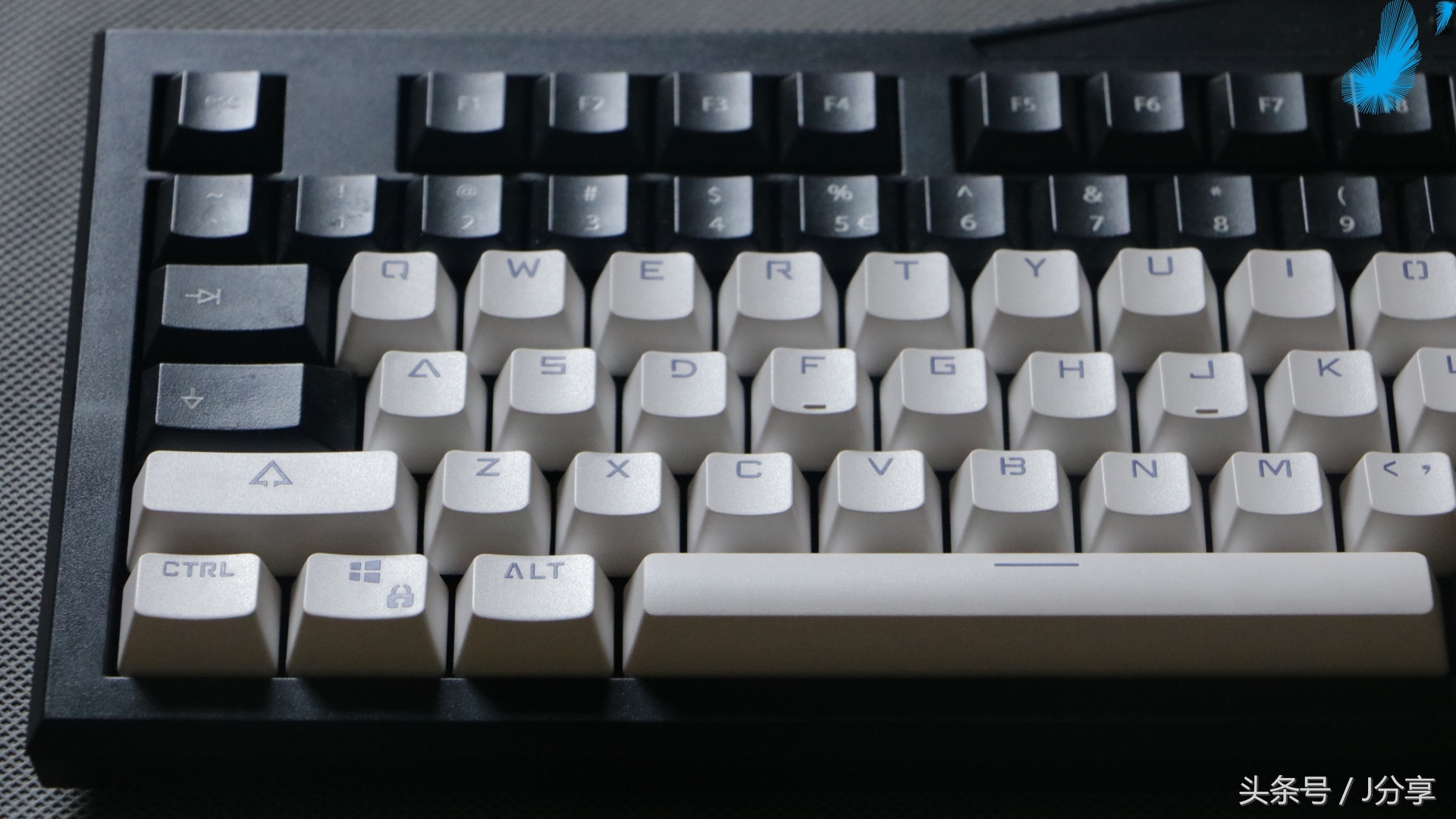 abs材质双色注塑字母透光键帽,黑色abs透光键帽