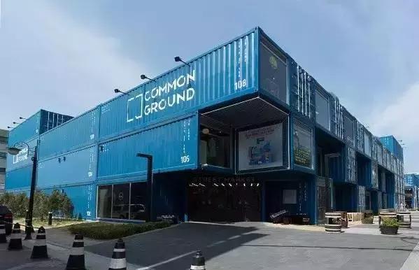集装箱建筑商业街,创意集装箱建筑