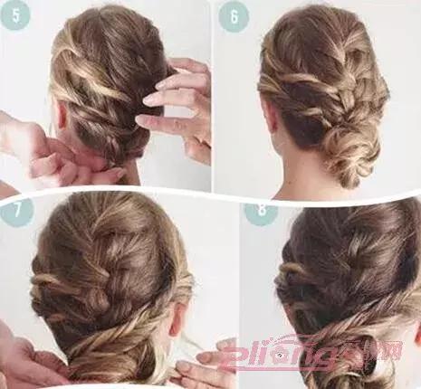 戴皇冠女童花苞头的扎法教程,元气少女花苞头怎么扎短发