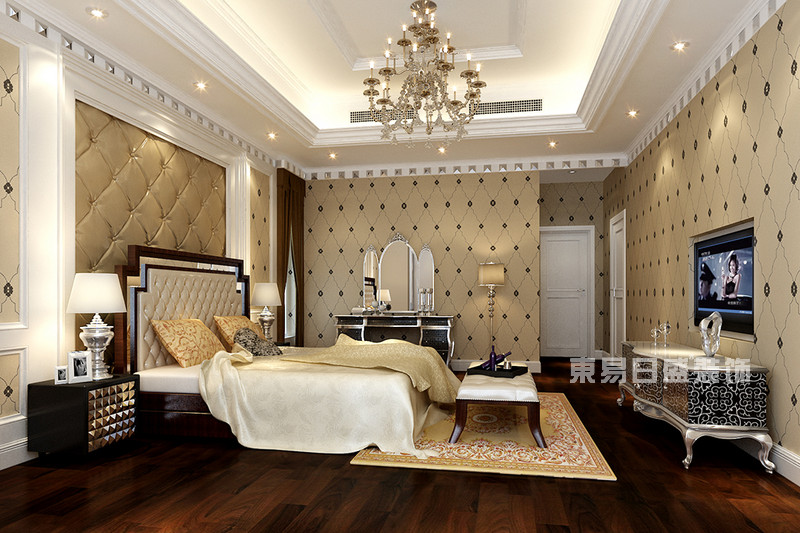 公寓顶层复式楼装修参考，北京和乔丽晶，400平欧式古典风格