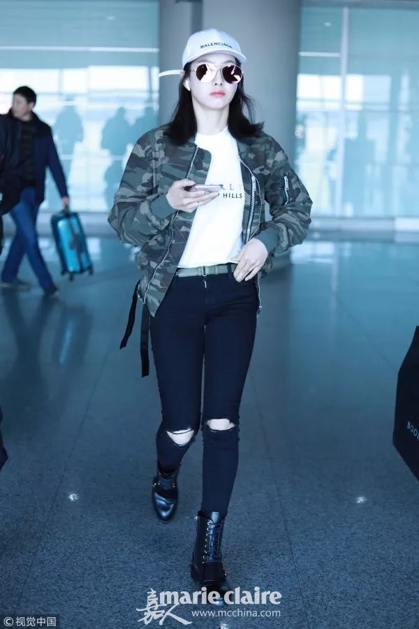 刘雯马丁靴搭配,刘雯宋茜夏天穿搭