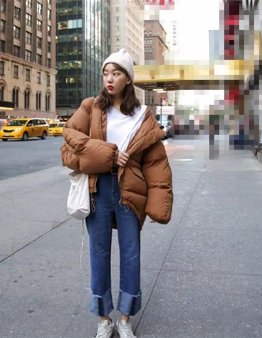 超厚北方抗寒棉服穿搭,冬季穿什么款式的棉服显瘦