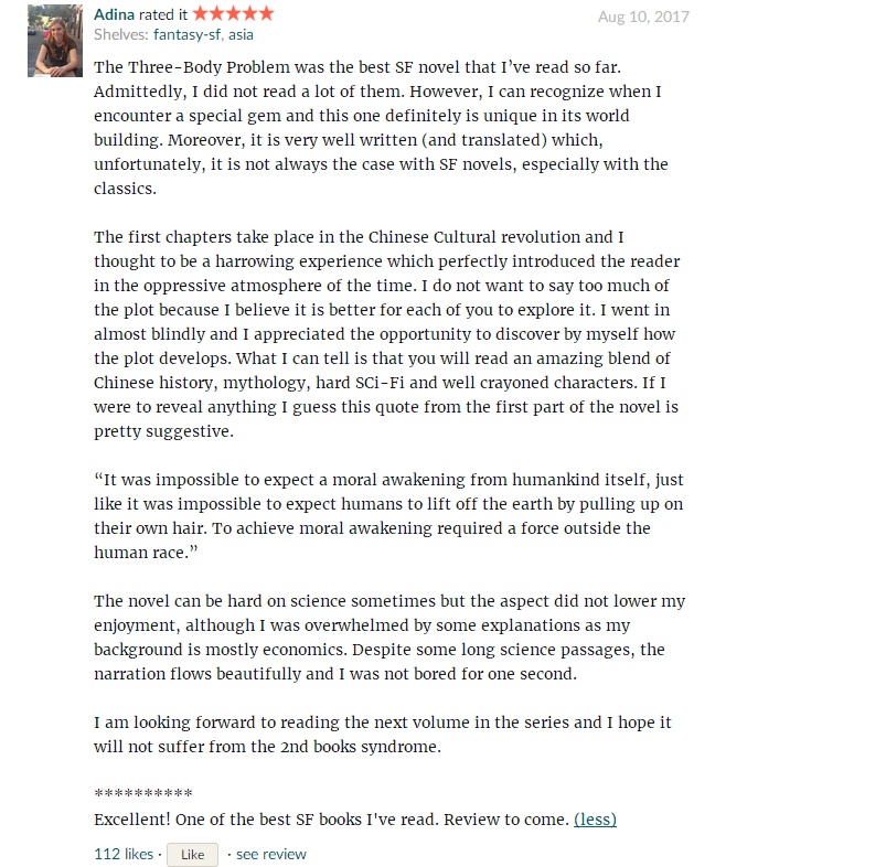 三体一书的细节,国外怎么评价三体小说