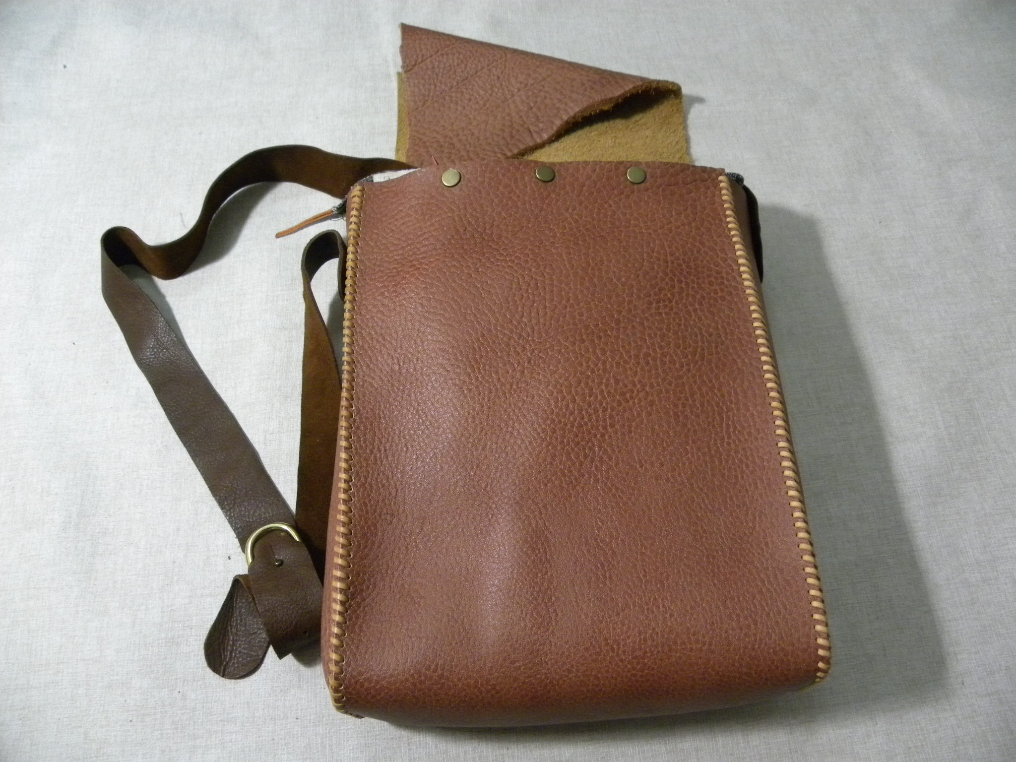 牛皮手作包,100%纯手工牛皮包