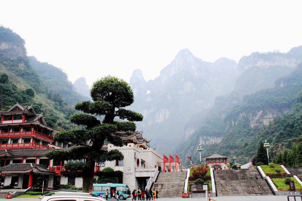 天门山景区观景,天门山生态景区