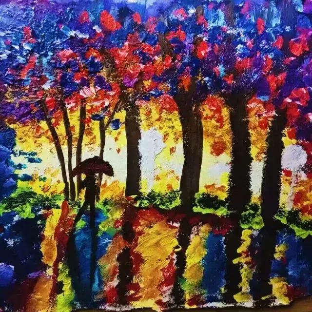 历城二中美术作品,手绘印象城市