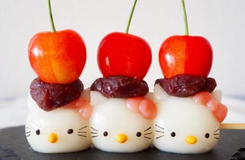 岛国一位妈妈每天为孩子做的串团子，可爱爆了！