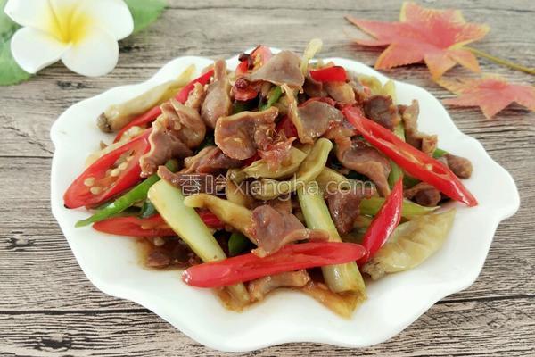 爆炒鸡胗冬笋,爆炒鸡胗王刚