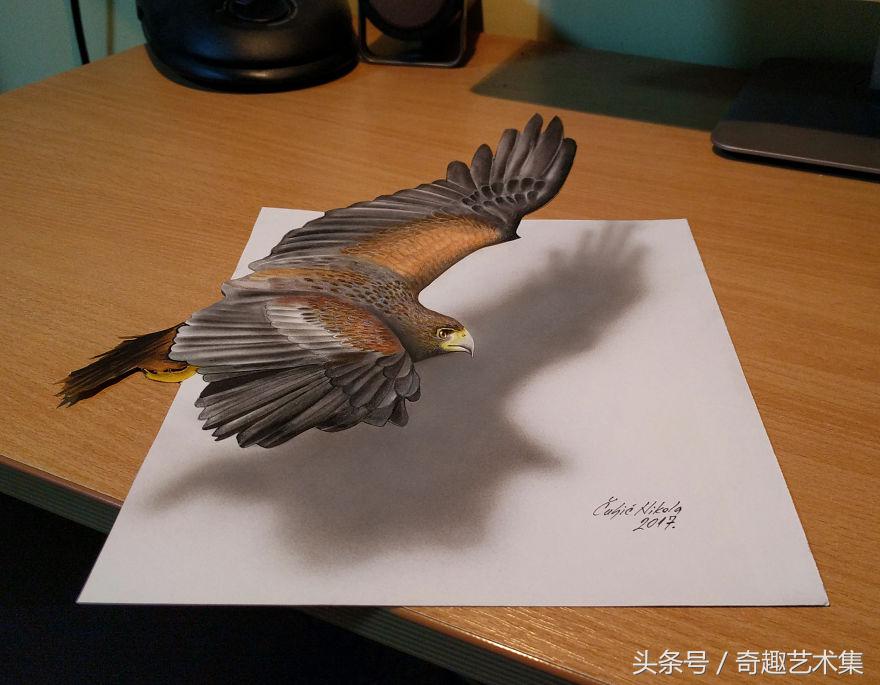 逼真的3d铅笔画,逼真3d彩铅画