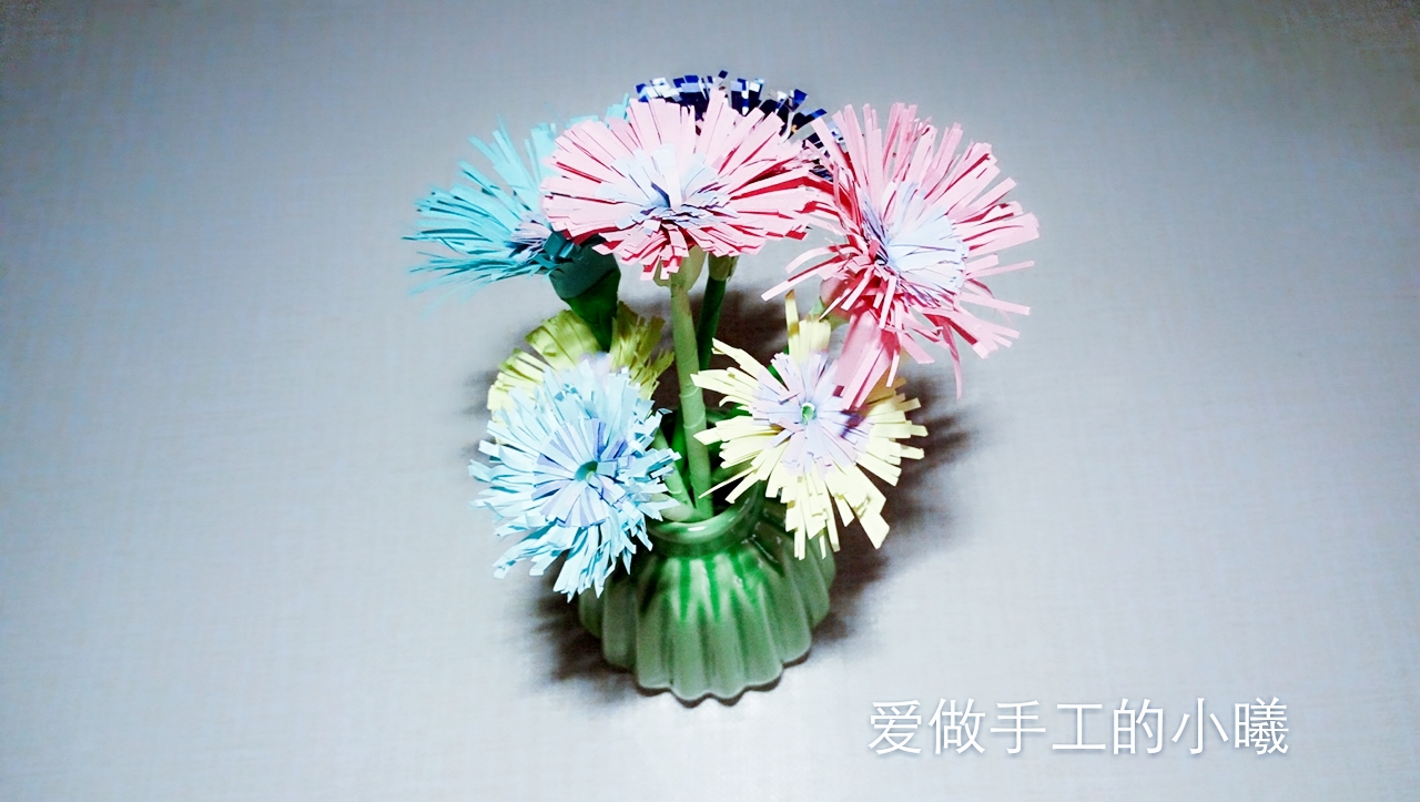 立体花朵折纸教程康乃馨,花朵折纸教程