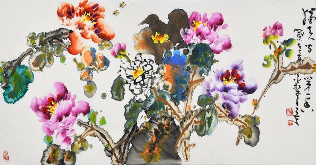 冲墨大师李长文作品,李长文水墨画欣赏