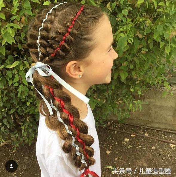丝带编发真的很好看,细彩丝带编发教程