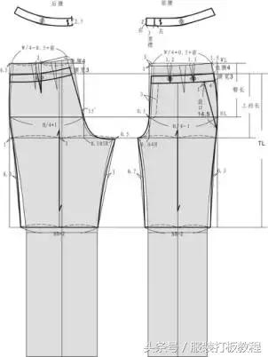 红升服装男式裤子的裁剪视频,大海服装男式直筒裤子裁剪方法
