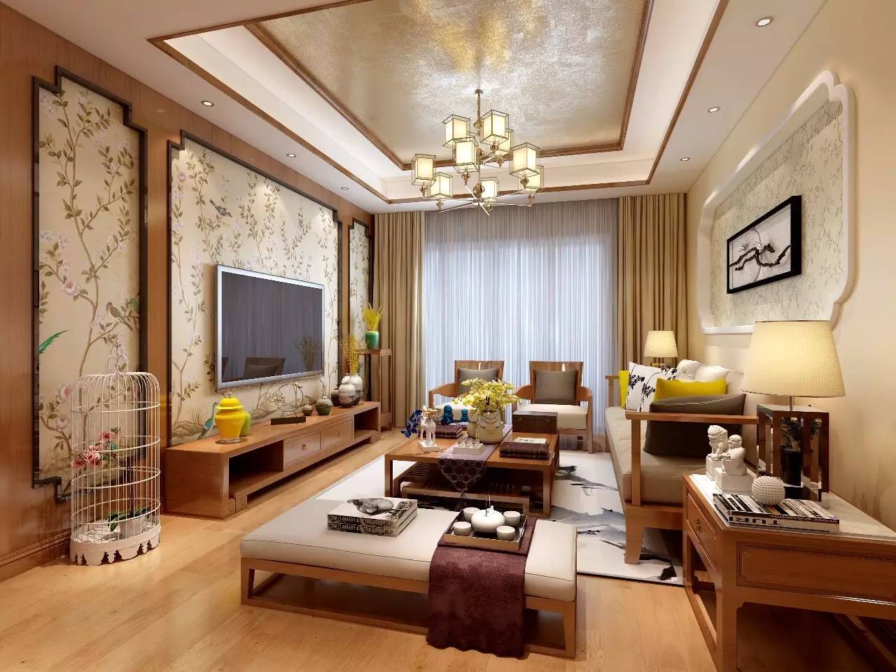 *阳城太**缘邑109㎡--给您带来喧嚣后的一丝自然、随意现代风格