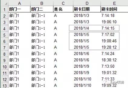 excel考勤表格制作,excel打卡考勤怎么算上班时长