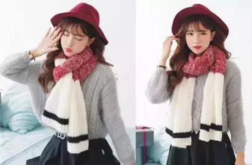 十种简单围巾织法图解,围巾手工教程起多少针