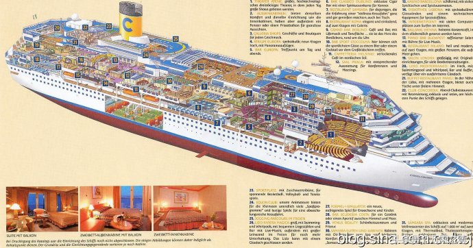 豪华邮轮实拍高清图片,豪华游轮剖面高清图