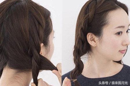 齐耳短发月子编发,新年齐耳短发发型编发