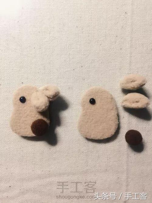 萌兔小手工制作,diy布艺趴趴兔
