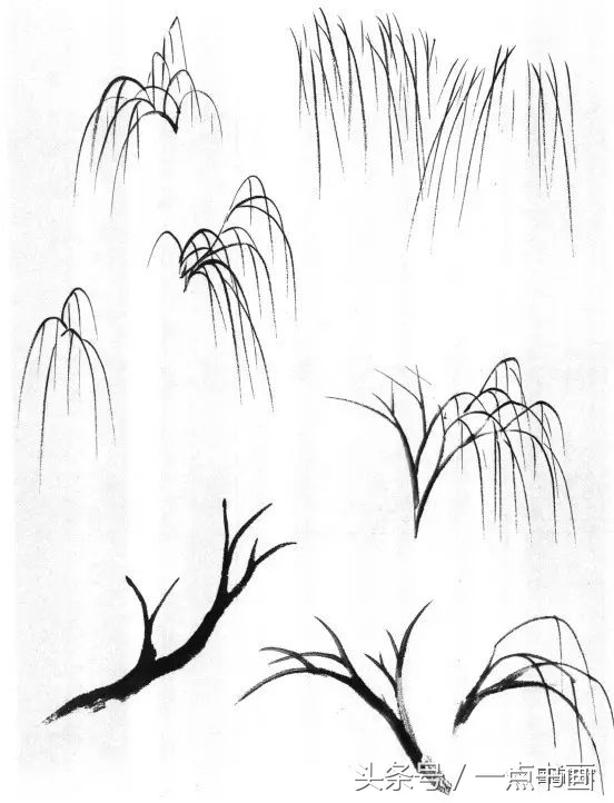 芥子园山水画技法10,芥子园国画山水画教学视频的画法