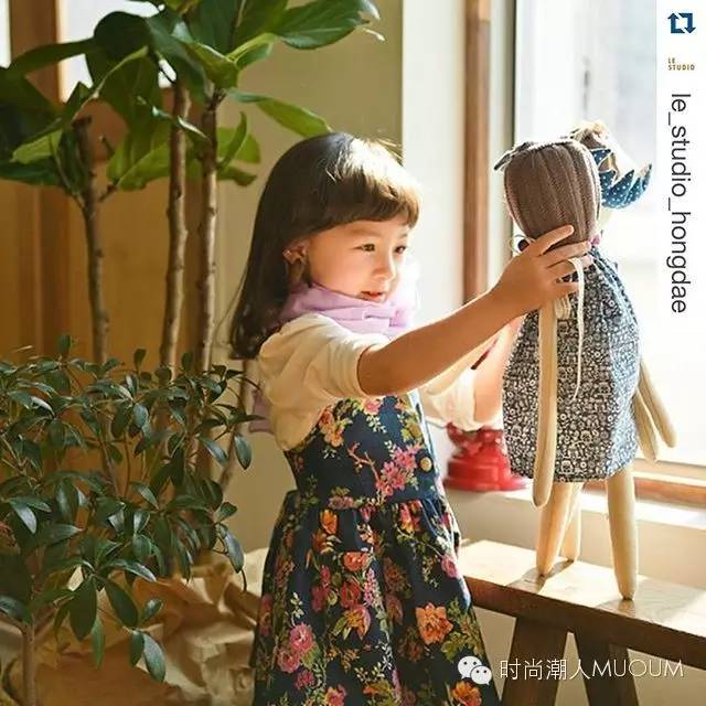 韩国小麻豆ellie春夏甜美童装搭配