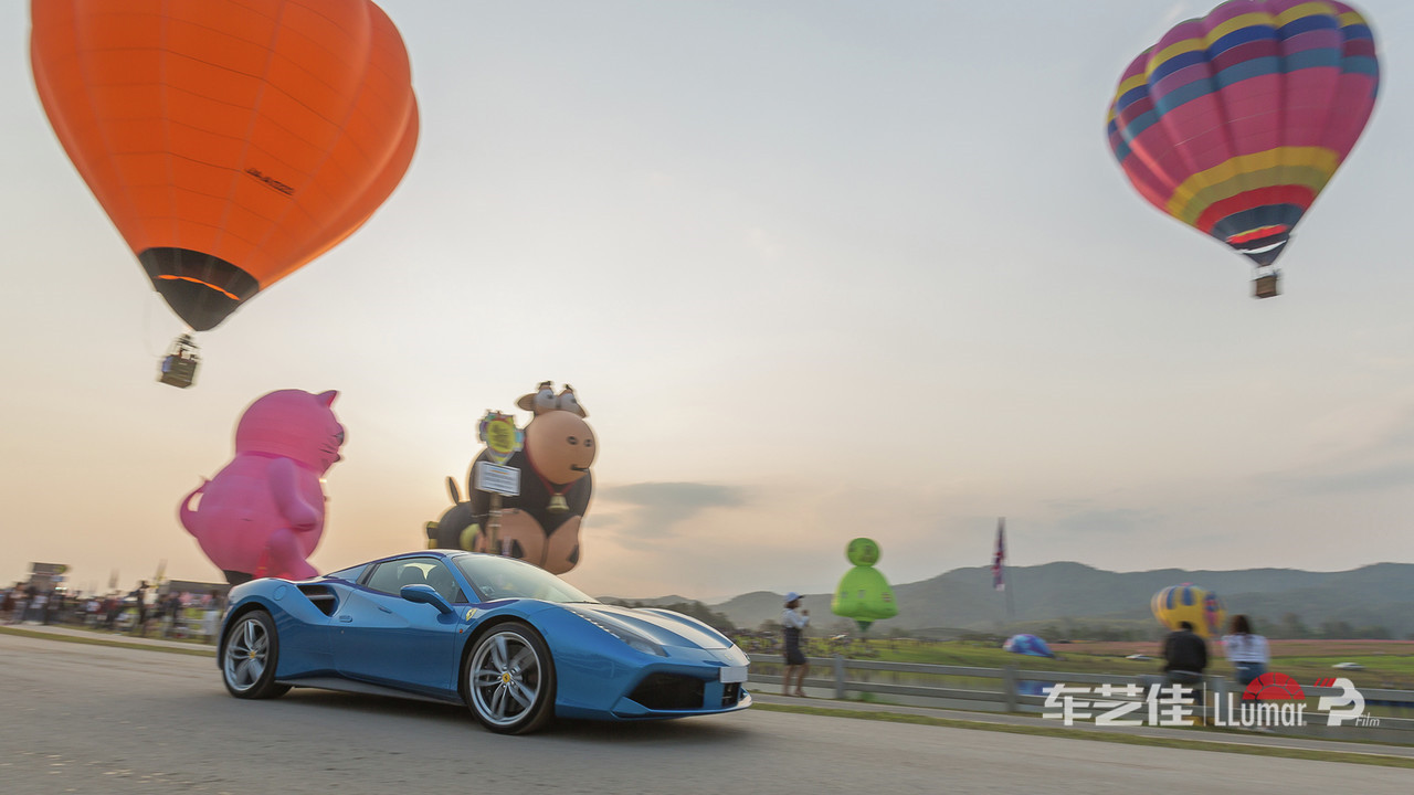 法拉利488车衣推介,法拉利488贴膜冰川蓝