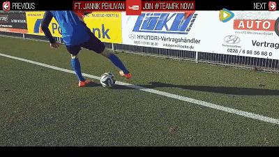 足球最实用的过人技巧教学,足球教学牛尾巴过人