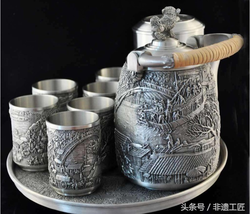 非遗文化锡工艺品定制,非遗锡雕