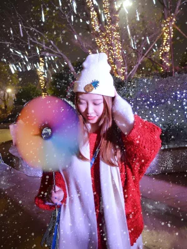 晒南昌雪景照得免费同道大叔玩偶啦！