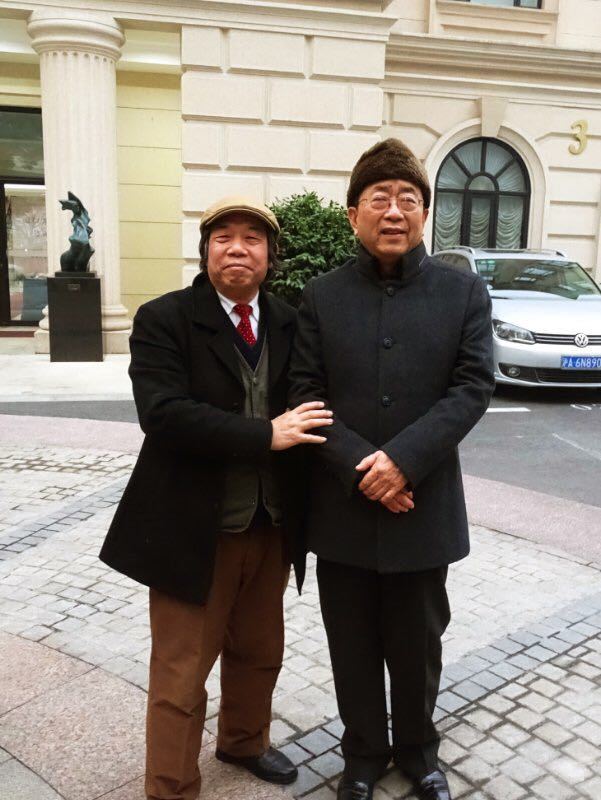 韩煜书法展在中国,韩煜和他的书法创作团队