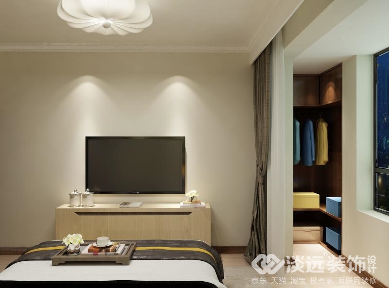 简欧82平米风格装修效果图,淡远装饰设计