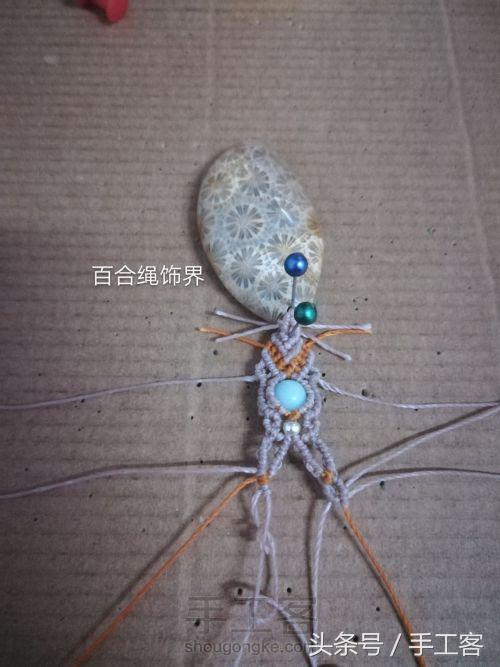 编绳项链背云的编法,宝宝平安扣编绳项链编法