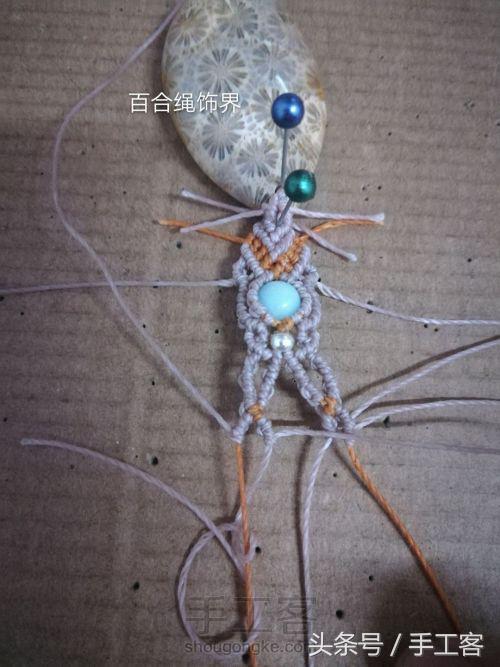 编绳项链背云的编法,宝宝平安扣编绳项链编法